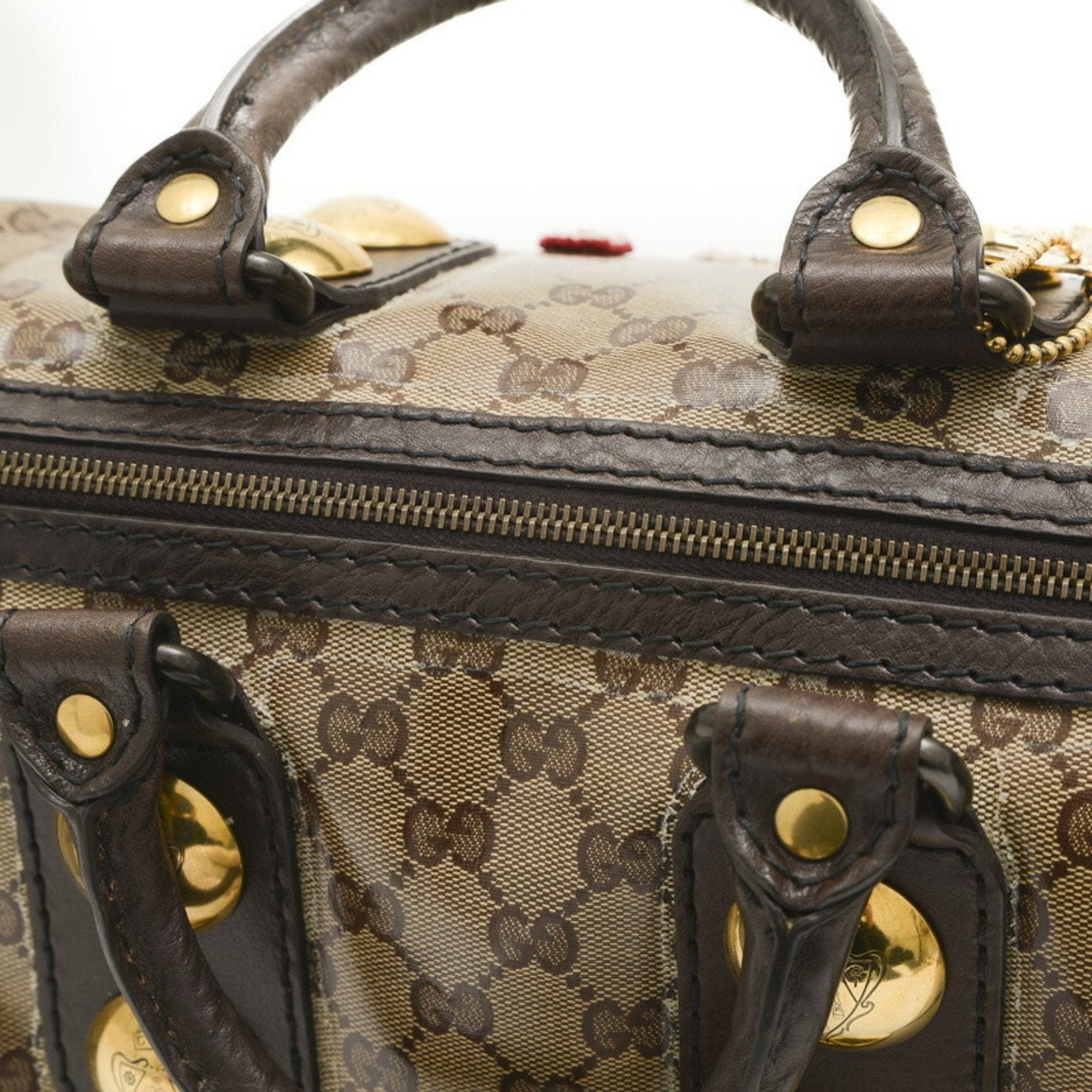 Gucci Brown Coated Canvas Handbag