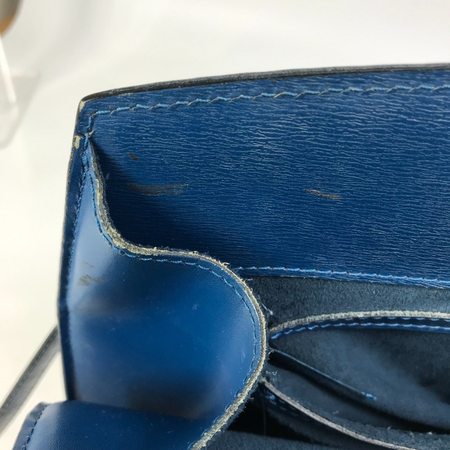 Louis Vuitton Blue Leather Shoulder Bag