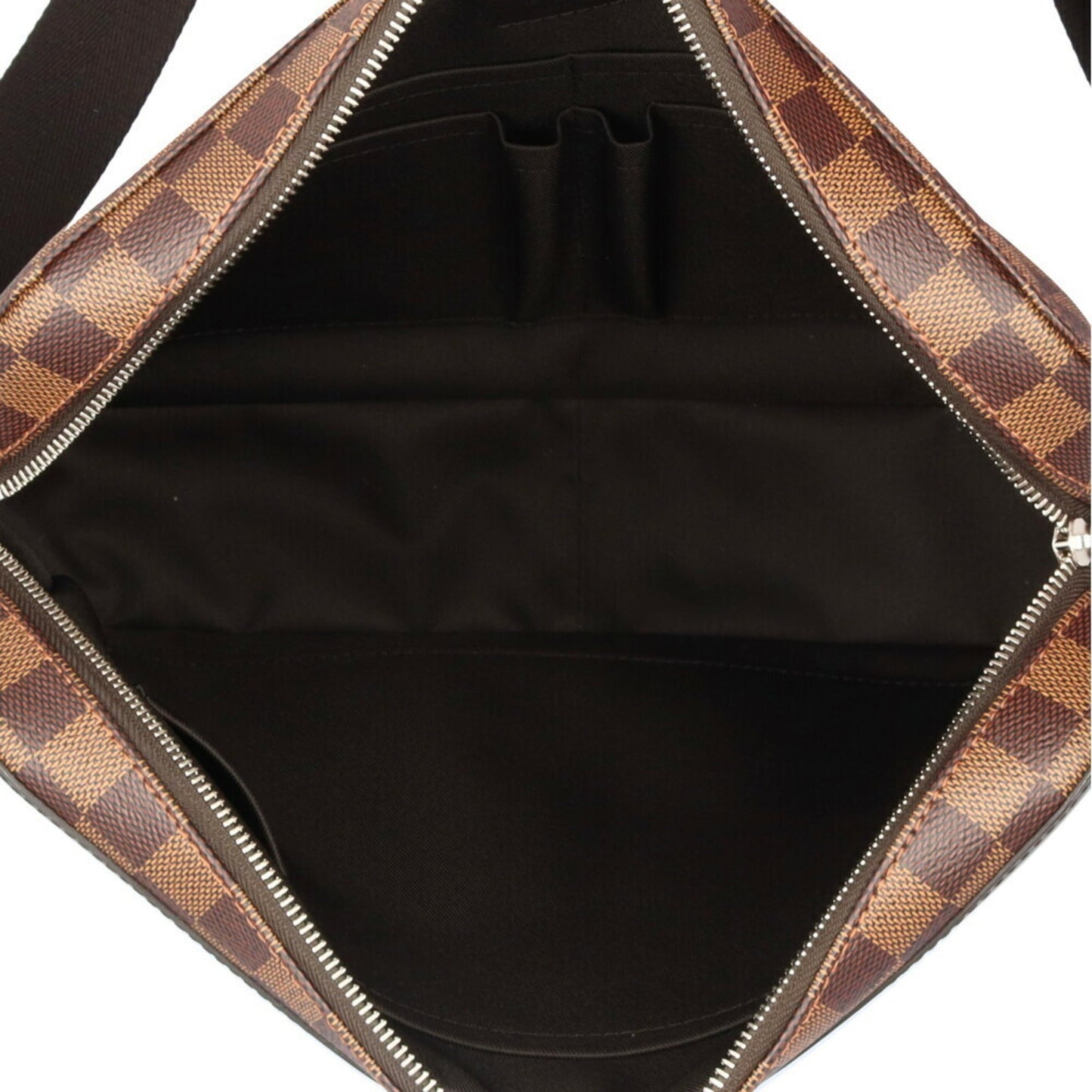 Louis Vuitton Black Brown Damier Canvas Shoulder Bag