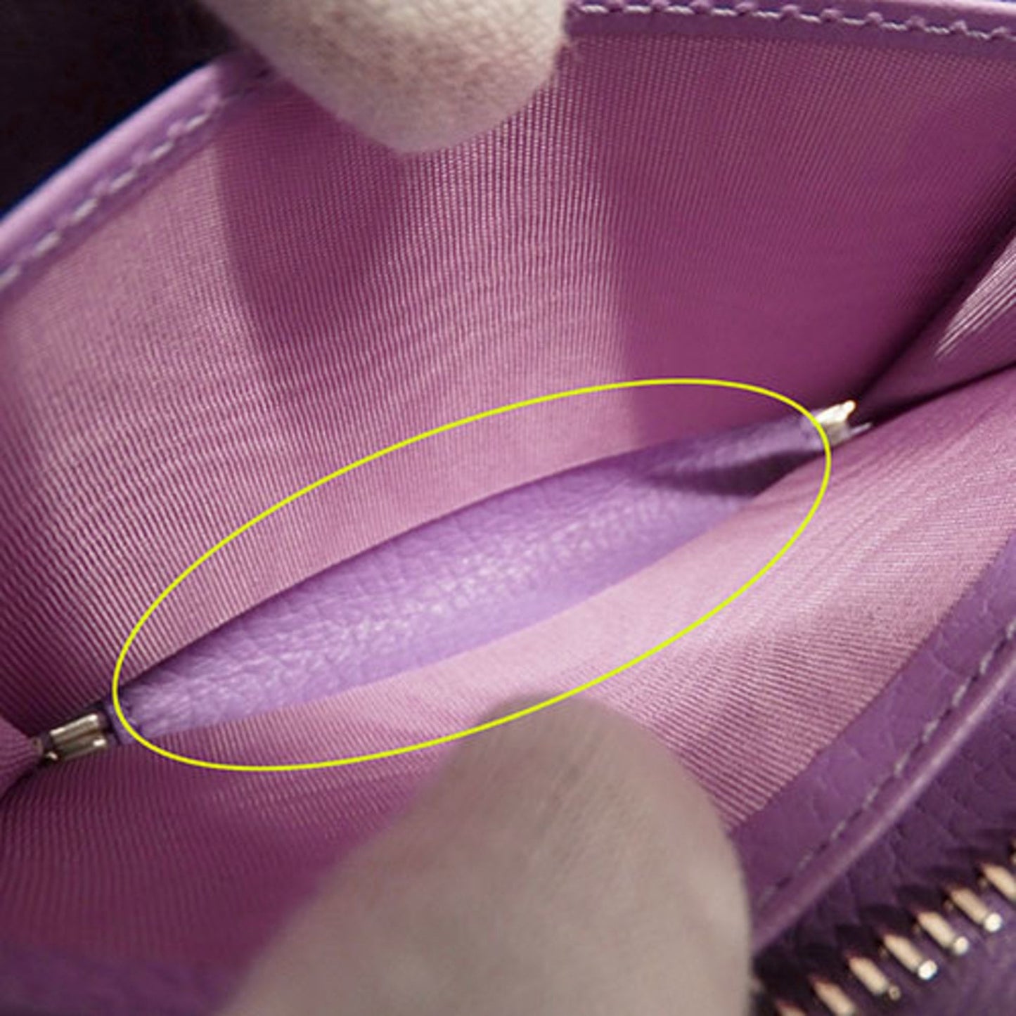 Gucci Purple Leather Coin Purse/Coin Case