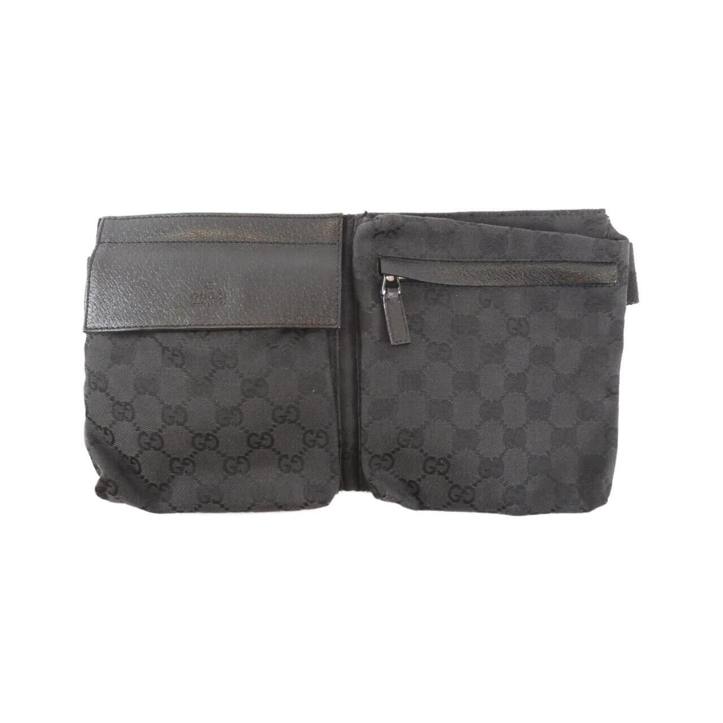 Gucci Black Gg Canvas Fanny Pack ()