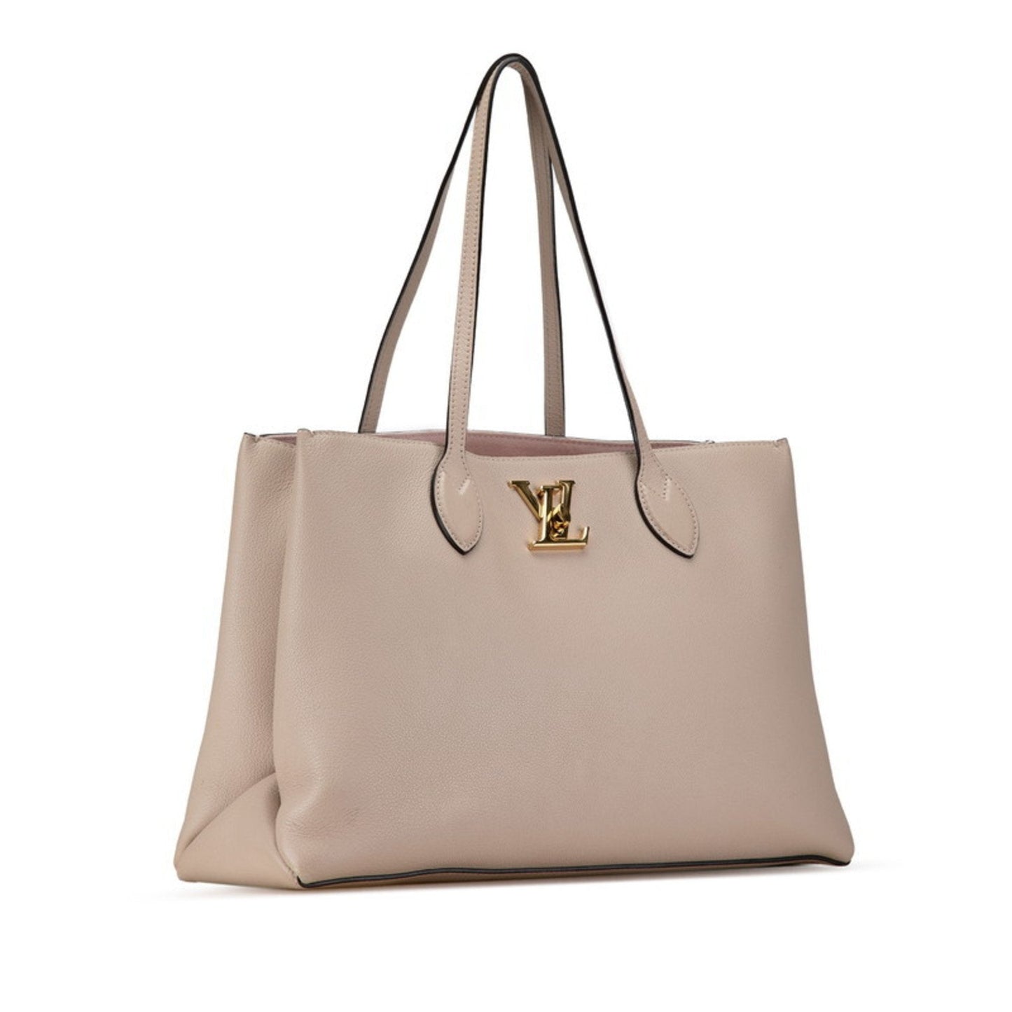 Louis Vuitton Grayish Leather Shoulder Bag Tote Bag