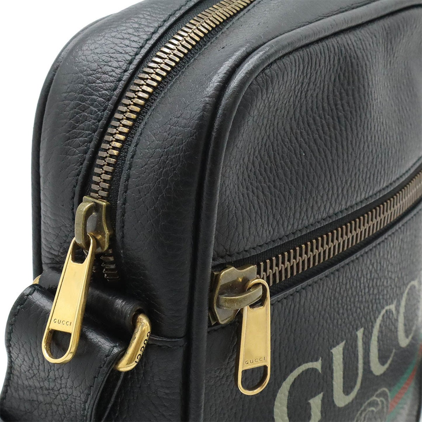 Gucci Black Leather Shoulder Bag