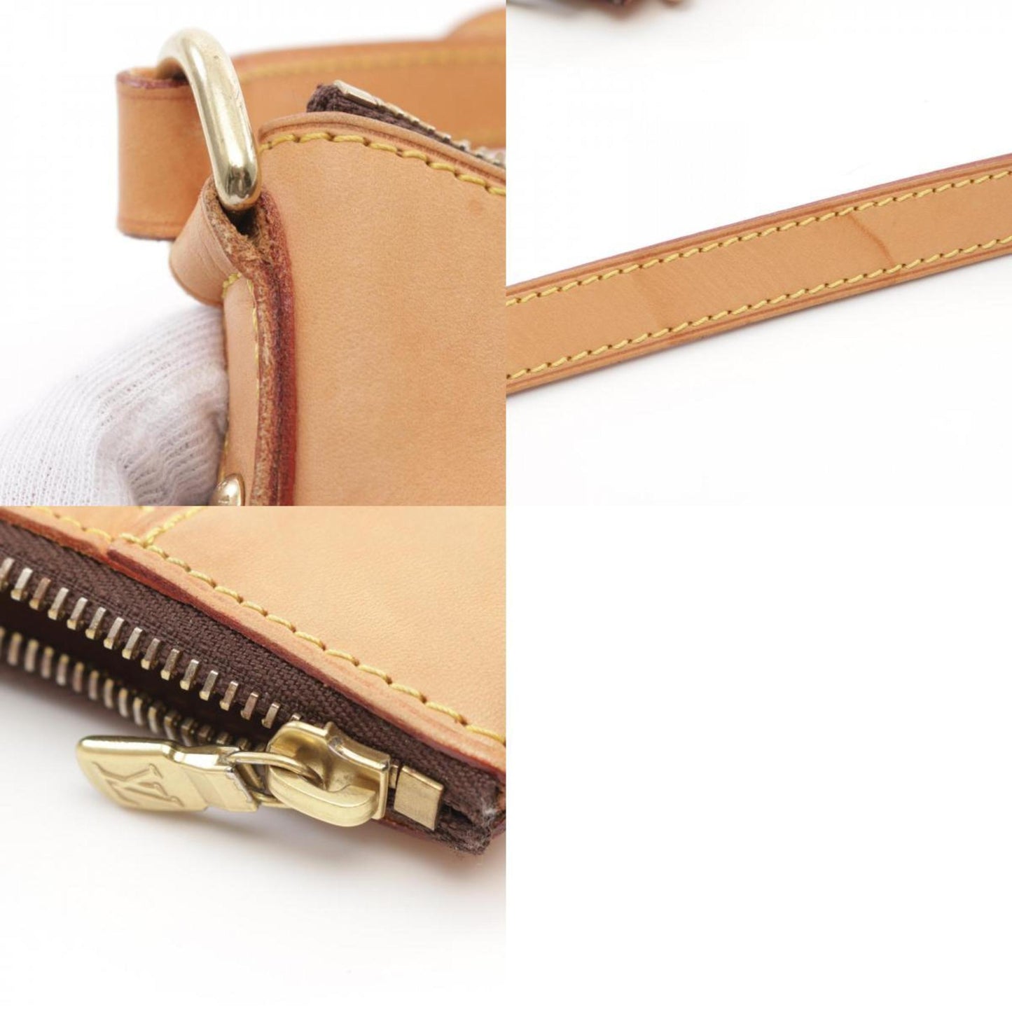 Louis Vuitton Brown Monogram Coated Canvas Leather Shoulder Bag
