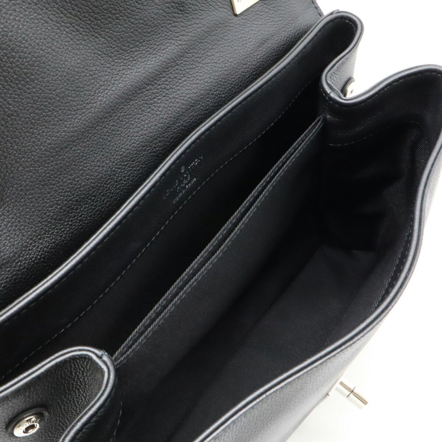 Louis Vuitton Black Noir Leather Handbag Shoulder Bag
