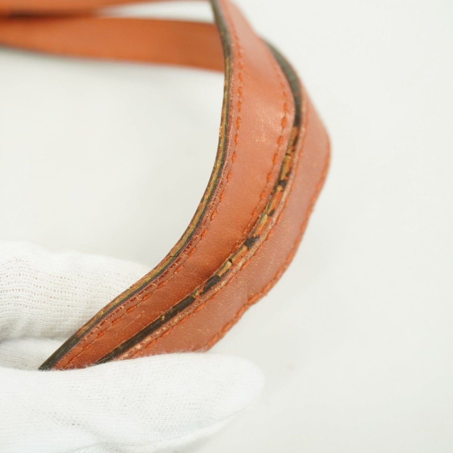 Gucci Brown Red Color Canvas Tote Bag