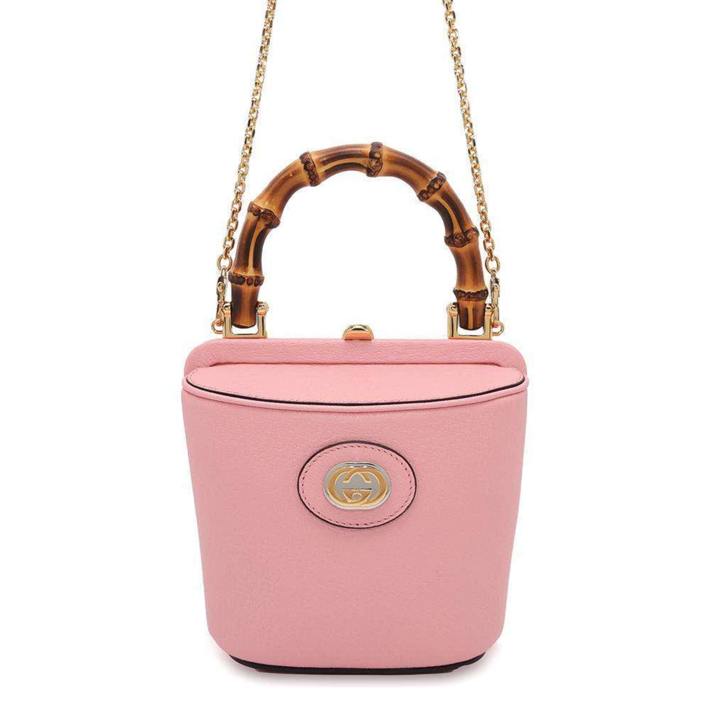 Gucci Pink Leather Handbag Shoulder Bag ()