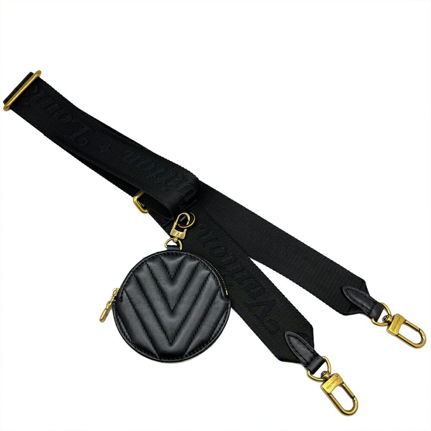 Louis Vuitton Black Leather Shoulder Bag