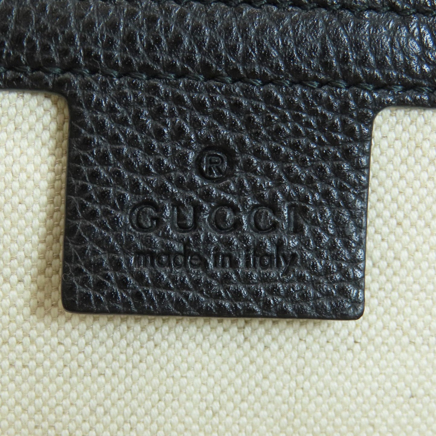 Gucci Black Leather Backpack