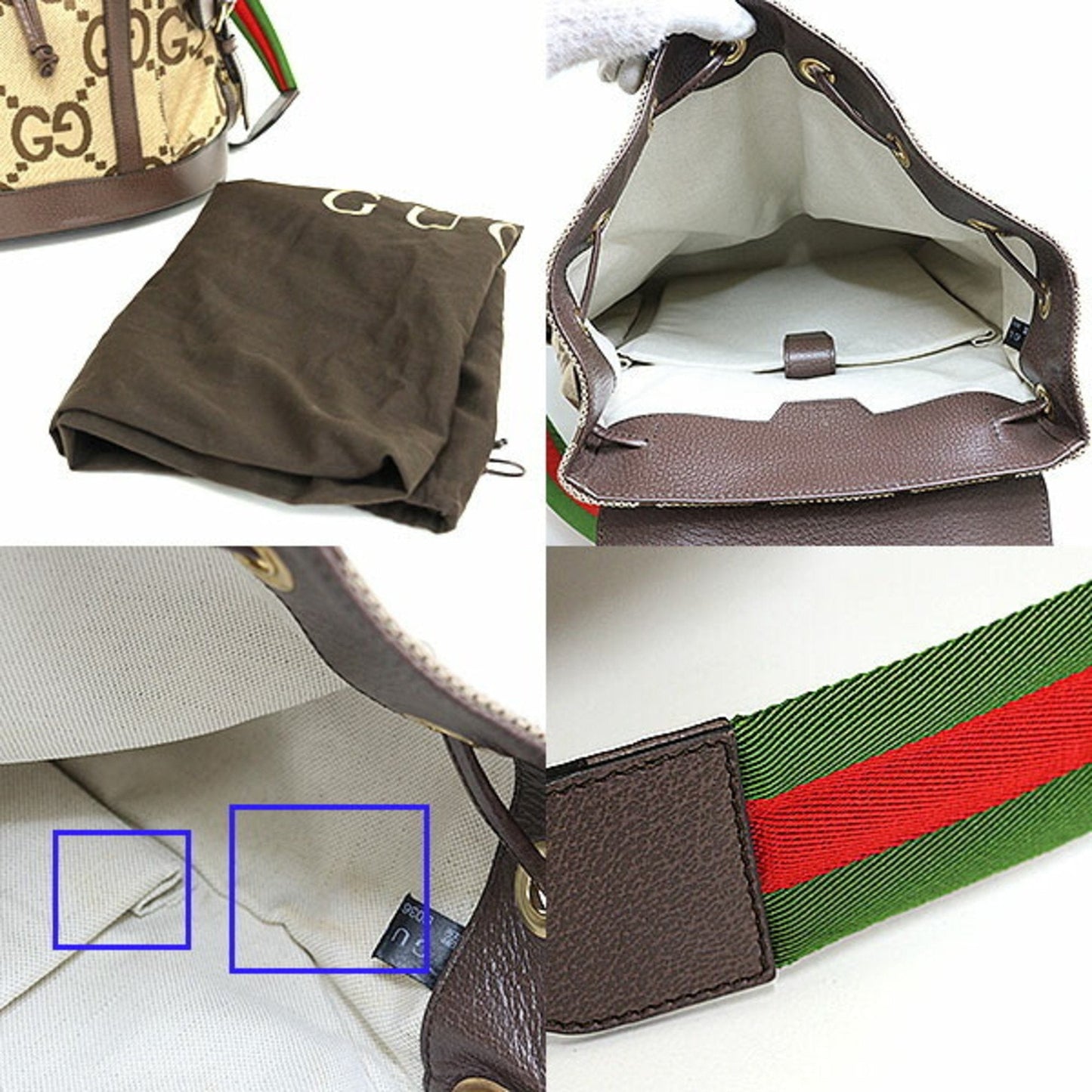 Gucci Gg Canvas Camel Gg Canvas Backpack