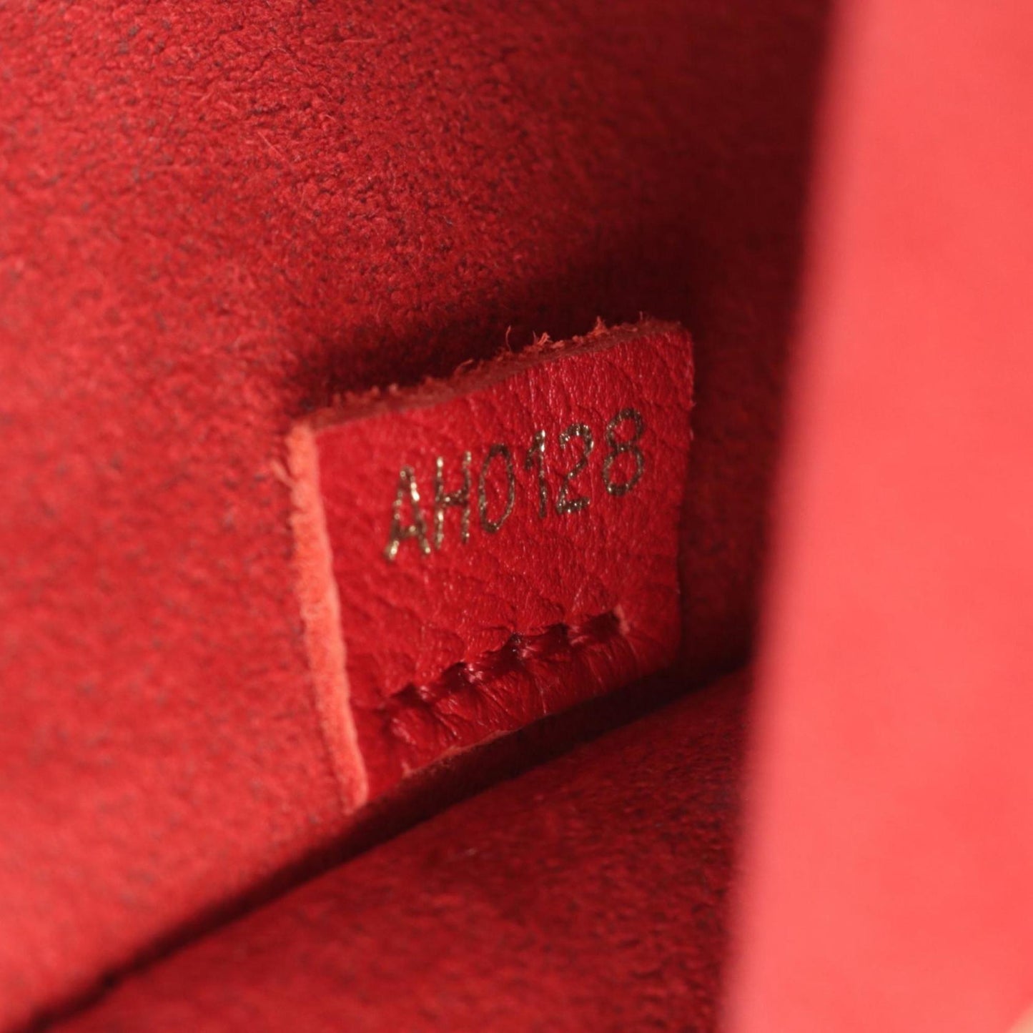 Louis Vuitton Brown Cerise Red Color Coated Canvas Leather Shoulder Bag