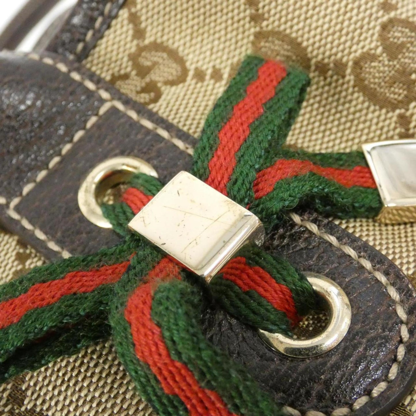 Gucci Beige Brown Gg Canvas Handbag