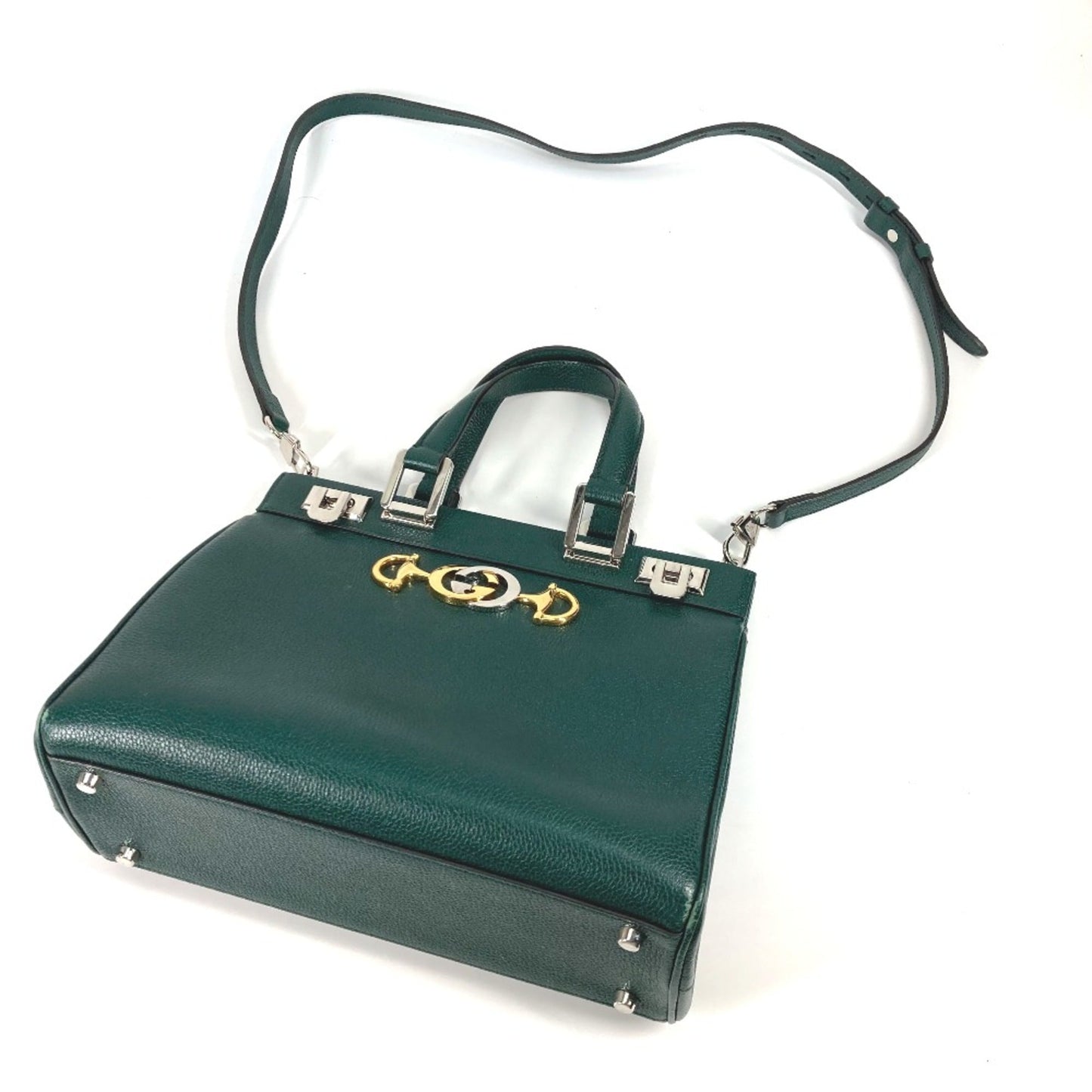Gucci Green Leather Handbag