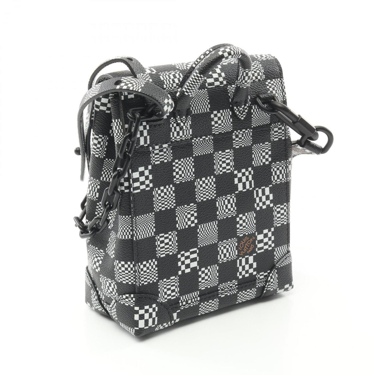 Louis Vuitton Black Coated Canvas Damier Canvas Pvc Coated Canvas Shoulder Bag