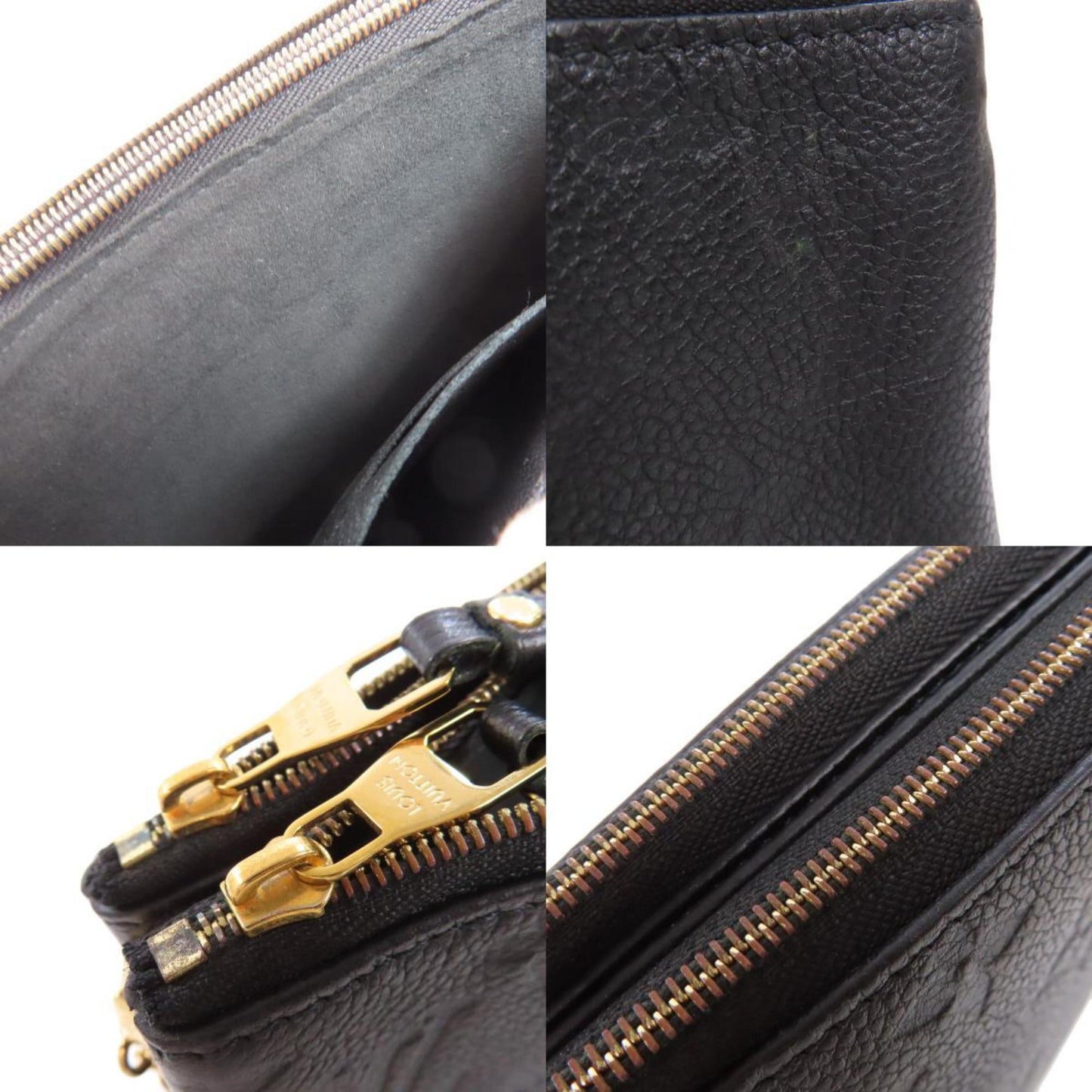 Louis Vuitton Empreinte Black Monogram Empreinte Pochette Shoulder Bag