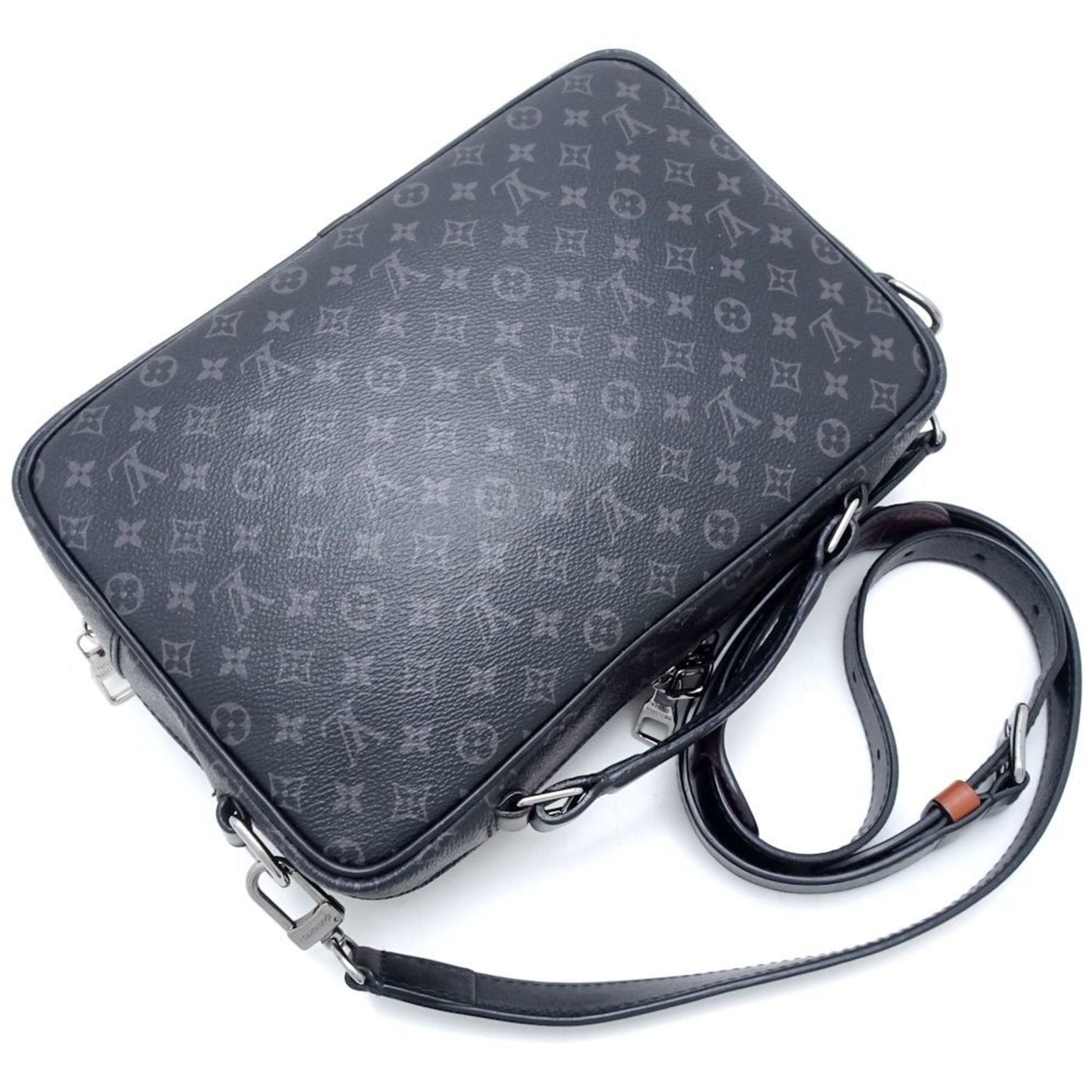 Louis Vuitton Black Canvas Leather Shoulder Bag