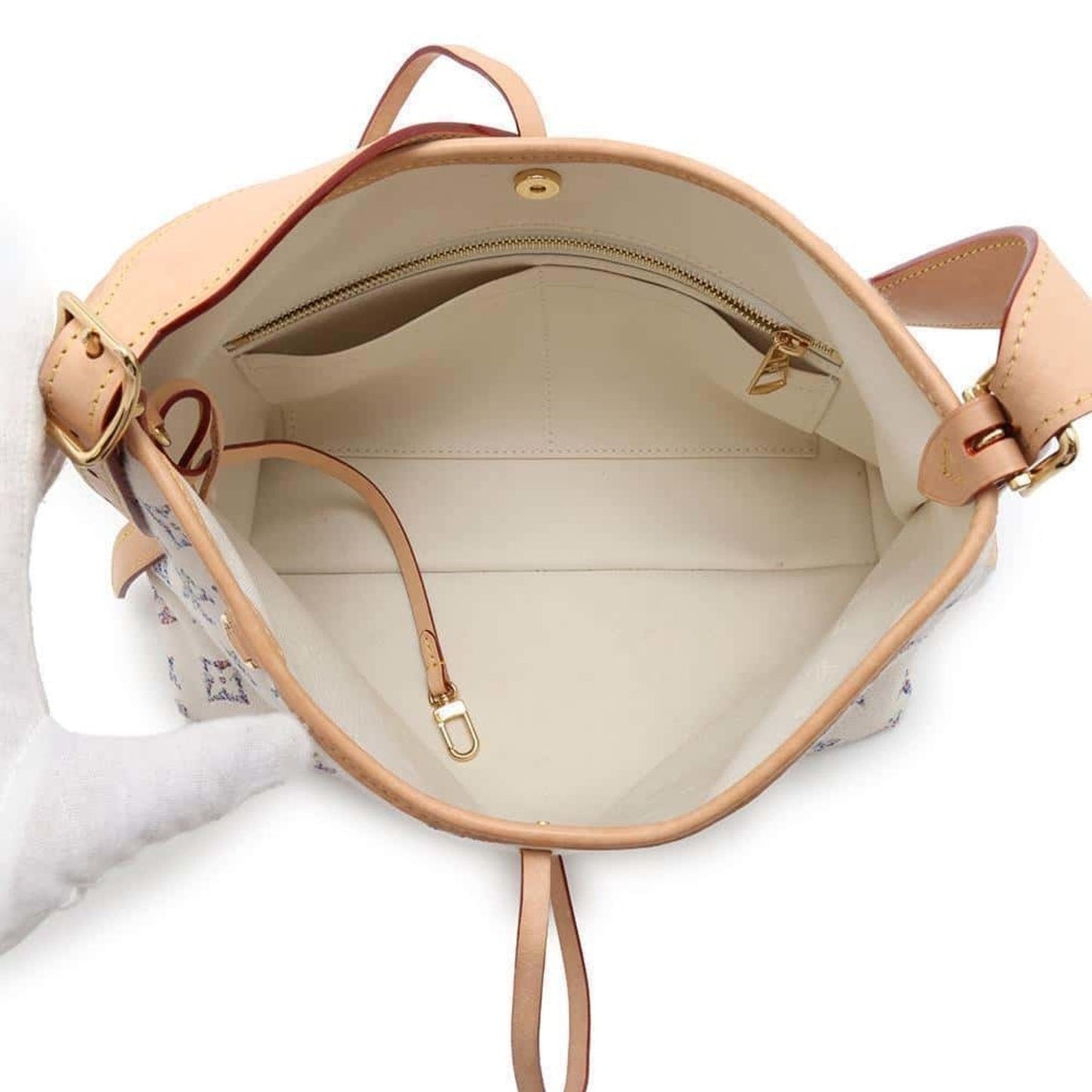 Louis Vuitton Multi-Color Off-White Monogram Jacquard Pouch Shoulder Bag