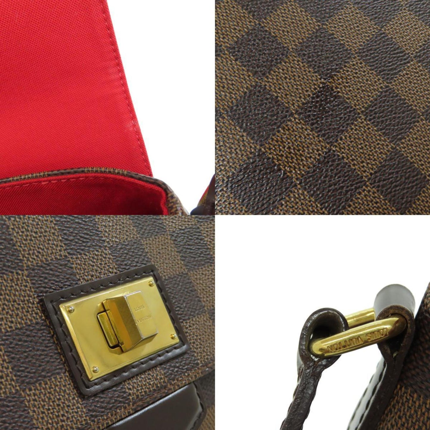 Louis Vuitton Damier Canvas Ebene Damier Canvas Shoulder Bag