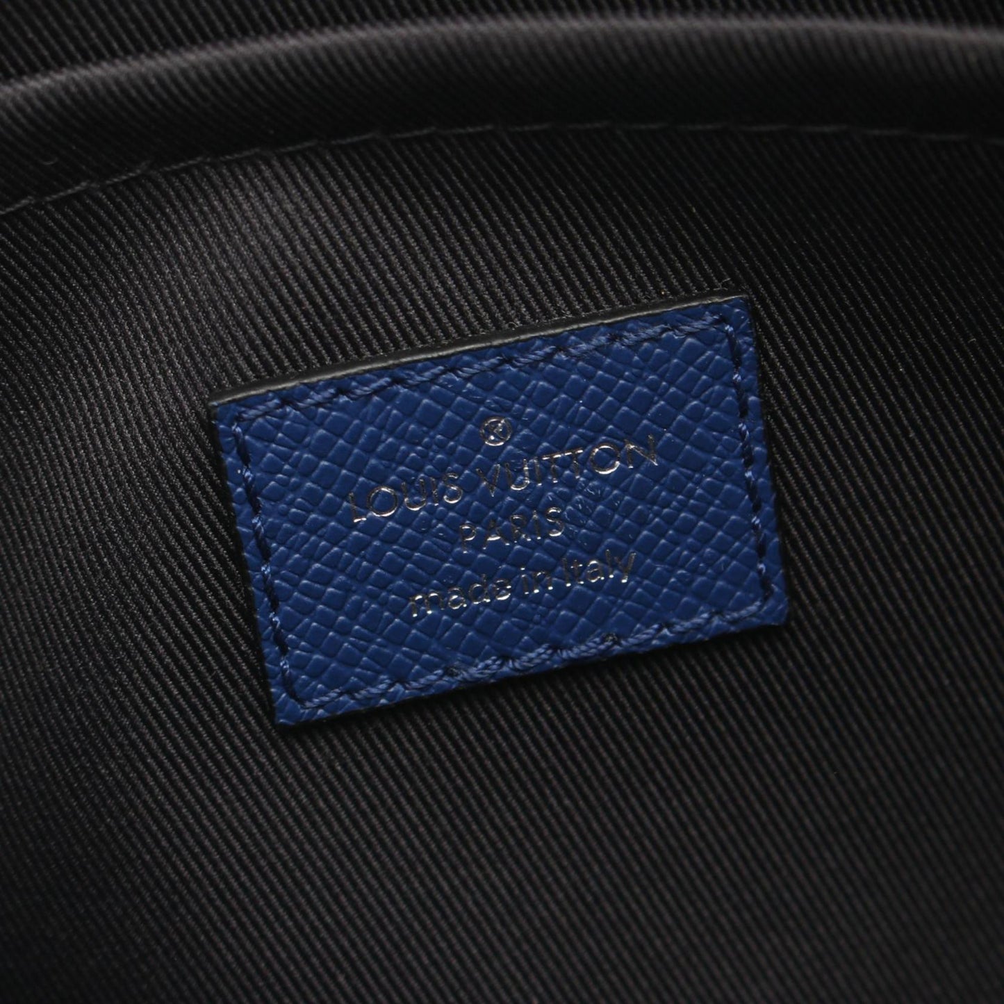 Louis Vuitton Blue Cobalt Coated Canvas Leather Shoulder Bag