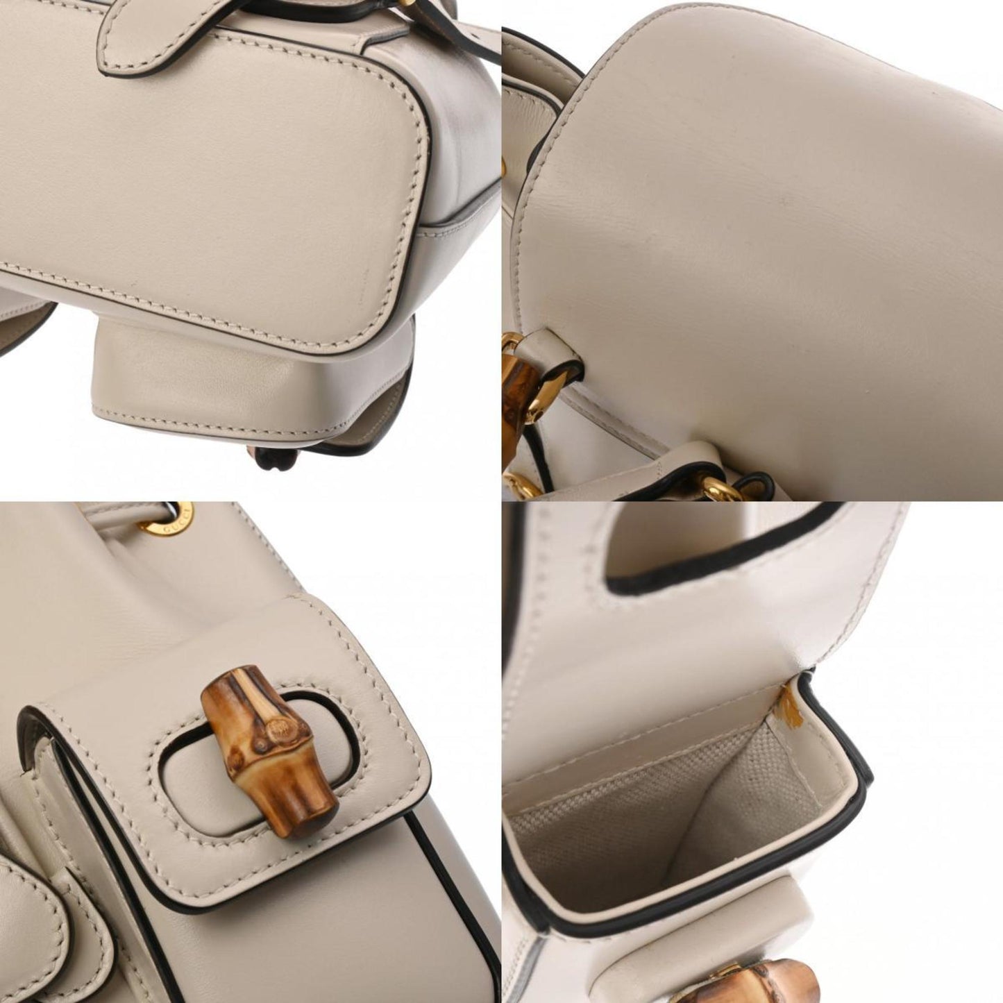 Gucci Ivory Leather Backpack