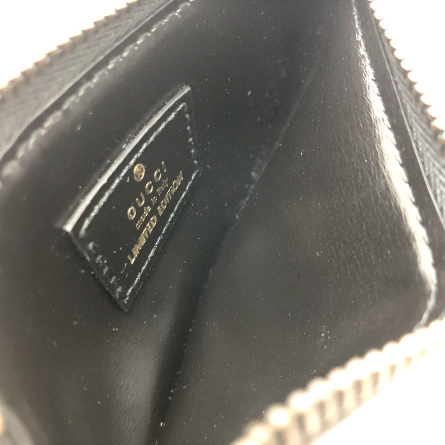 Gucci Black Leather Coin Purse/Coin Case