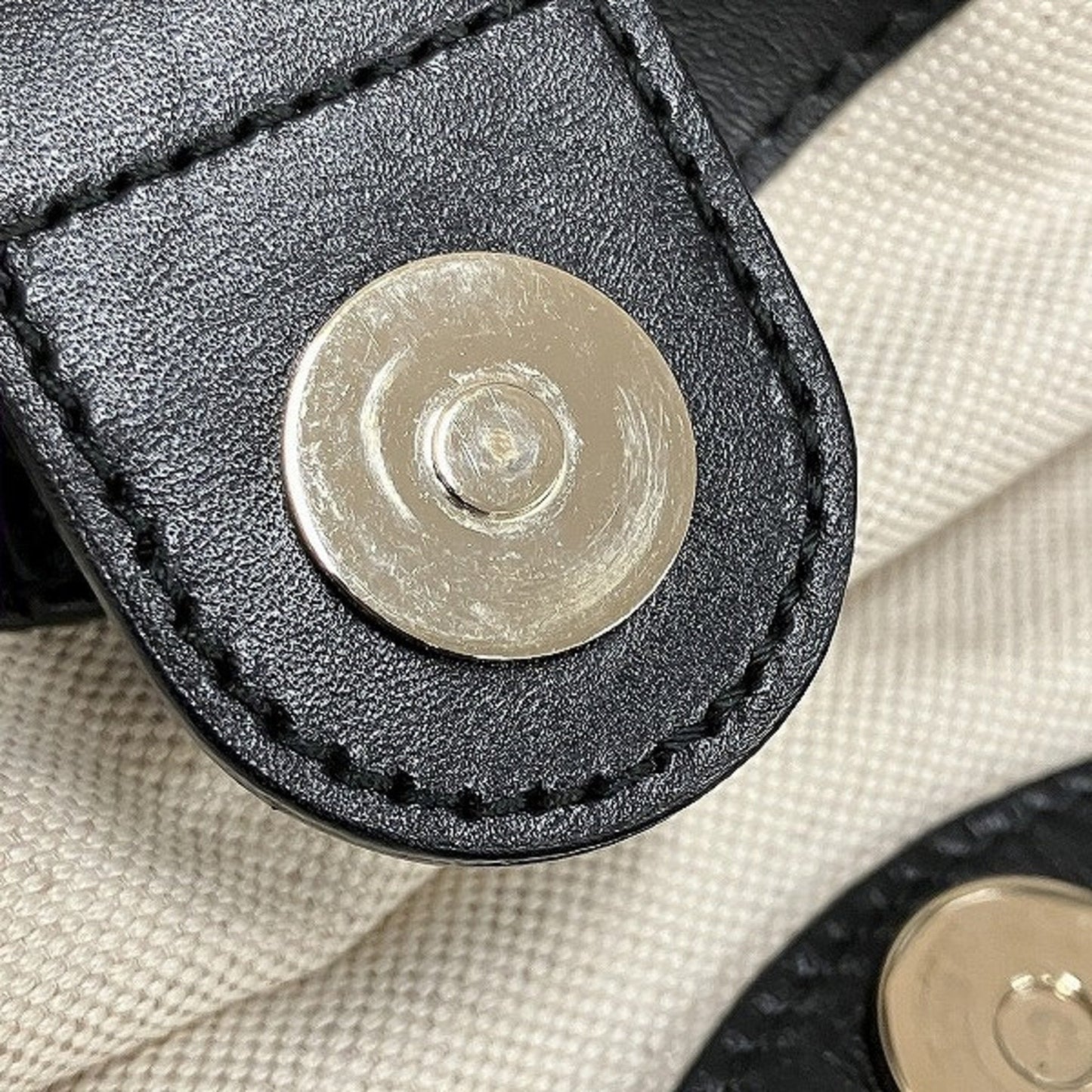 Gucci Beige Brown Canvas Leather Handbag Tote Bag