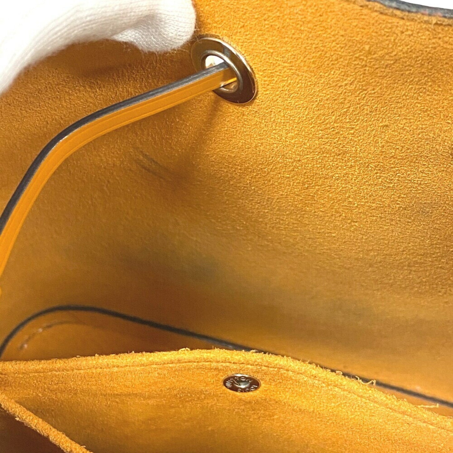 Louis Vuitton Navy Leather Handbag Shoulder Bag