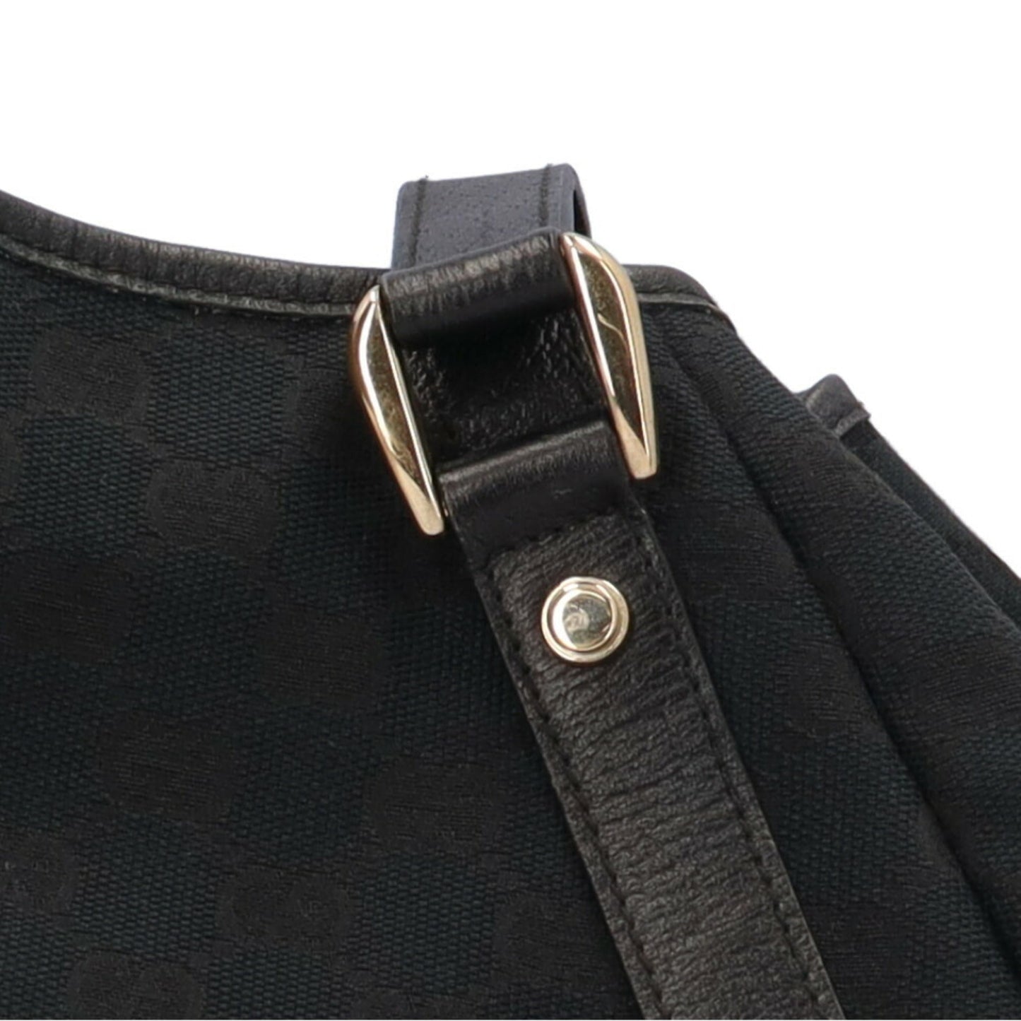 Gucci Abbey Black Gg Canvas Tote Bag