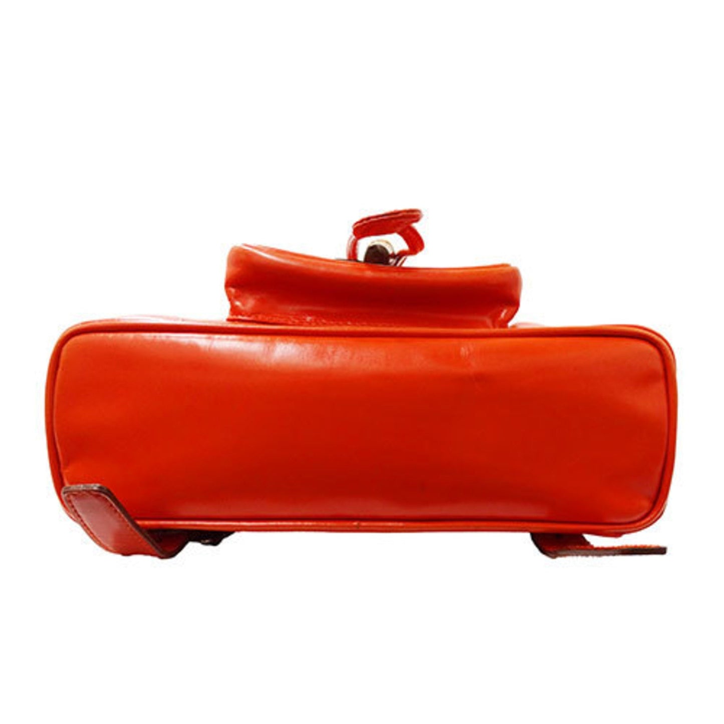 Gucci Orange Leather Backpack