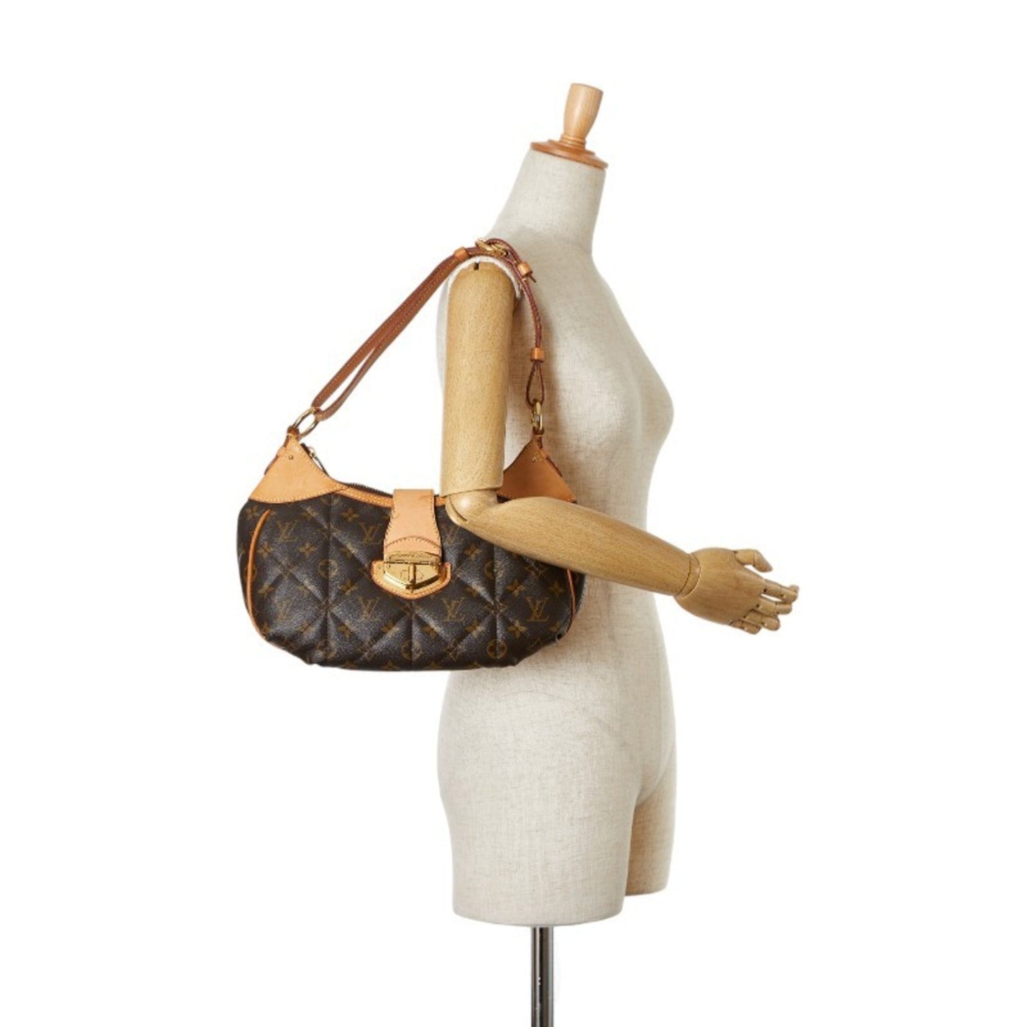 Louis Vuitton Brown Pvc Leather Shoulder Bag