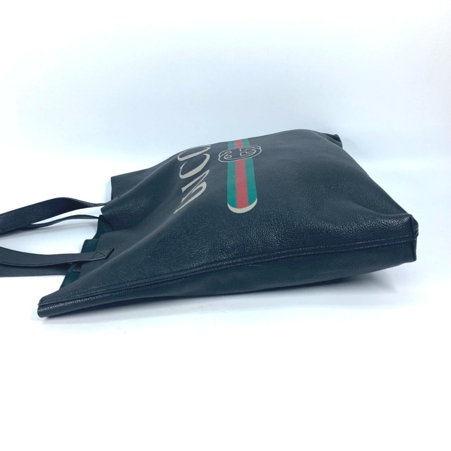 Gucci Black Leather Tote Bag