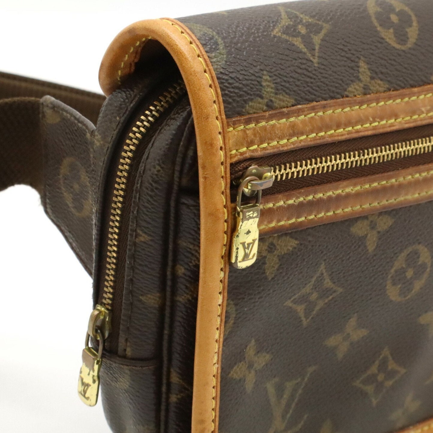 Louis Vuitton Brown Monogram Leather Shoulder Bag Sling Bag
