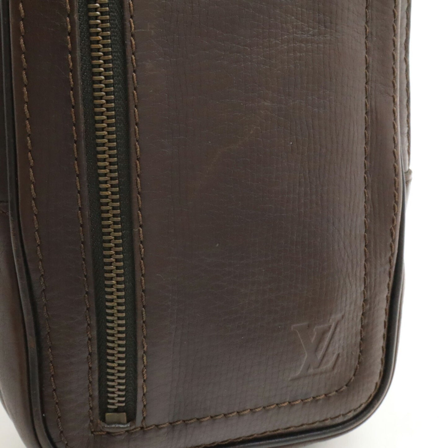 Louis Vuitton Coffee Leather Shoulder Bag Sling Bag