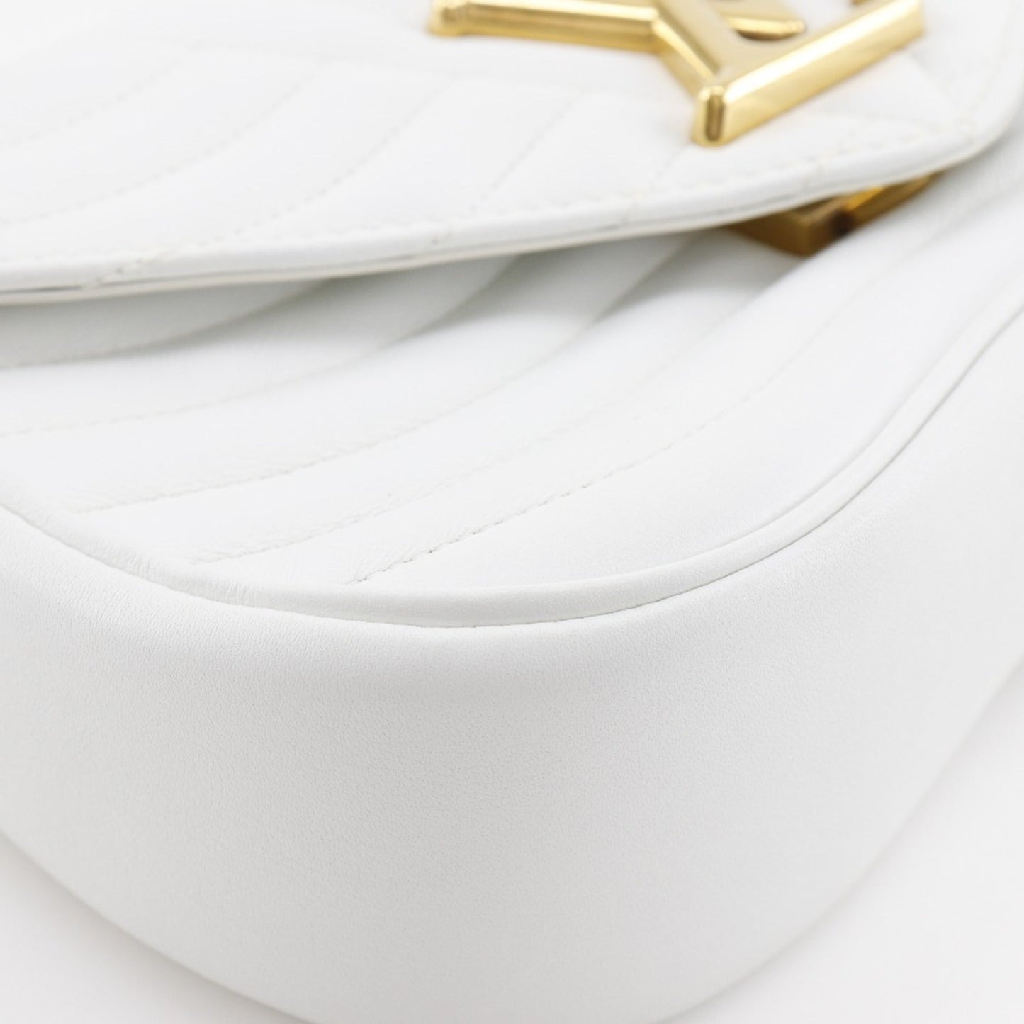 Louis Vuitton White Leather Shoulder Bag
