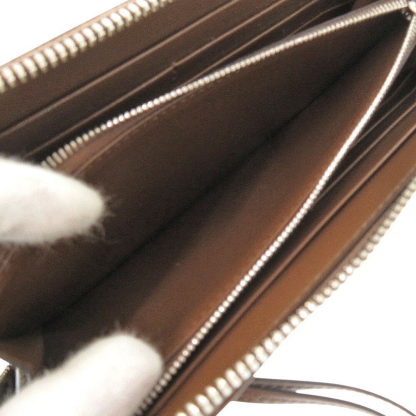Gucci Beige Brown Gg Canvas Long Wallet (Bi-Fold)