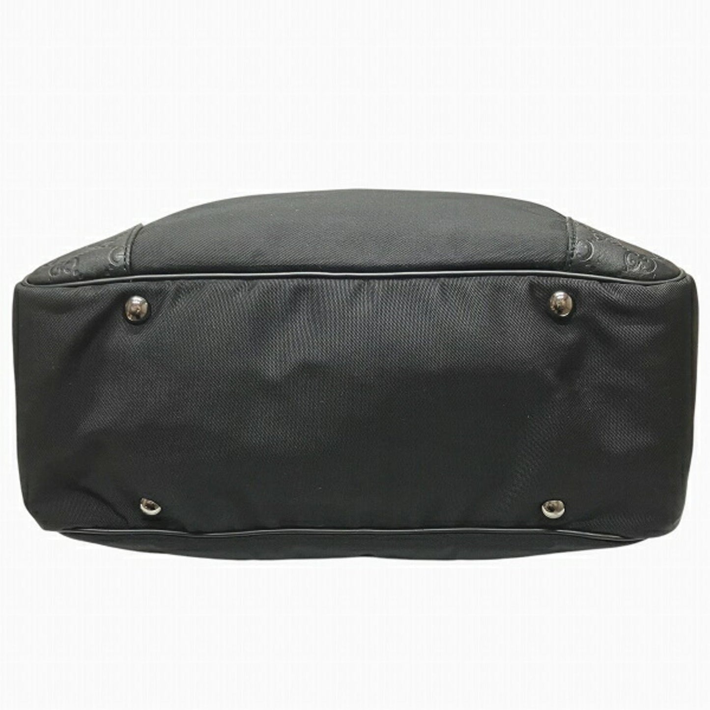 Gucci Black Nylon Leather Shoulder Bag