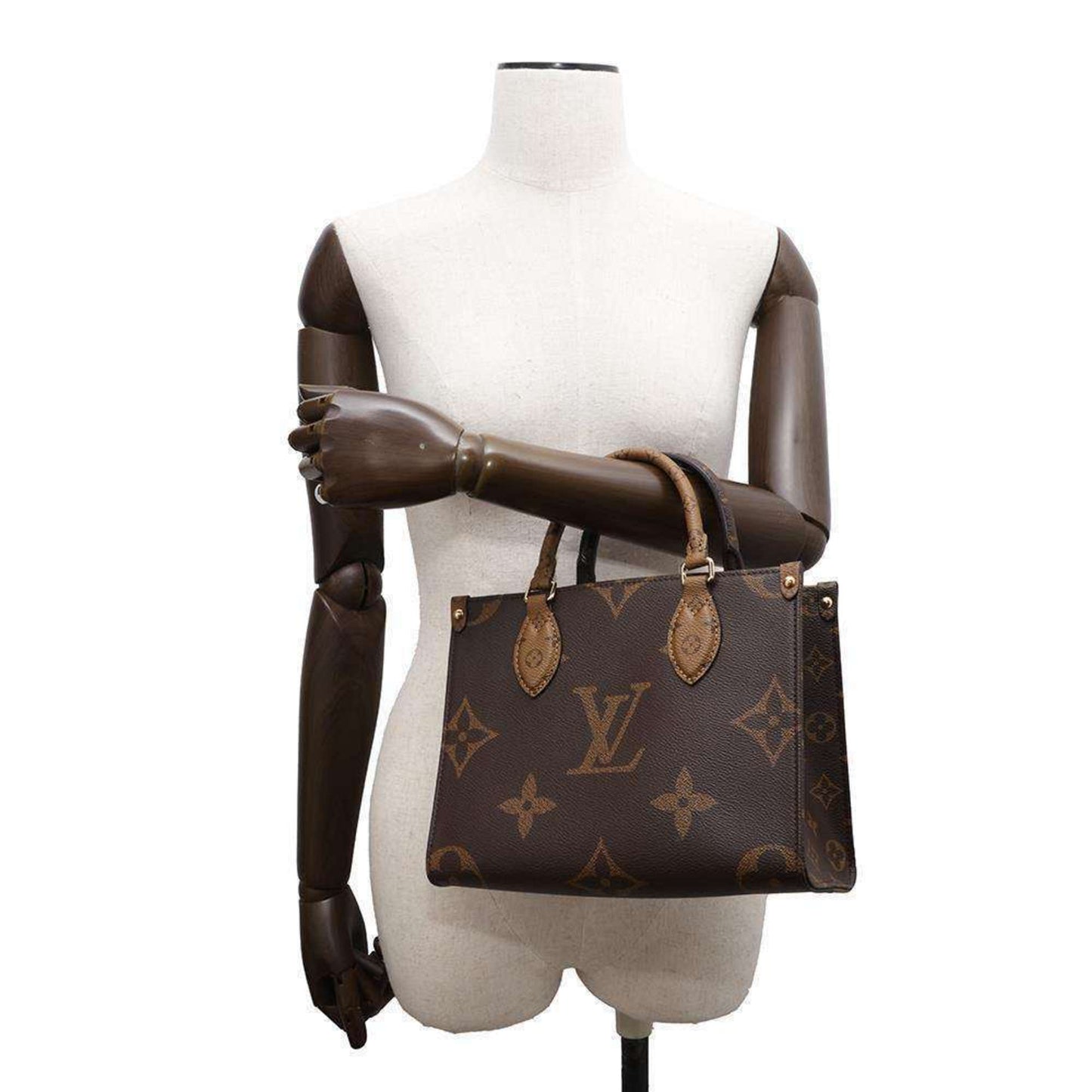 Louis Vuitton Brown Red Color Monogram Reverse Handbag Shoulder Bag