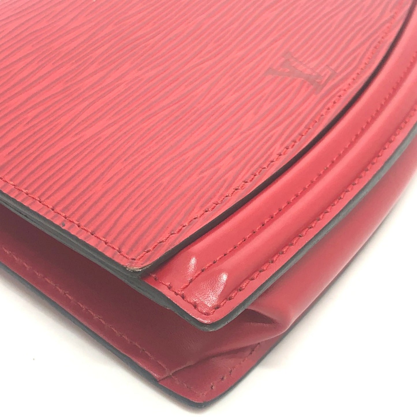 Louis Vuitton Red Leather Shoulder Bag