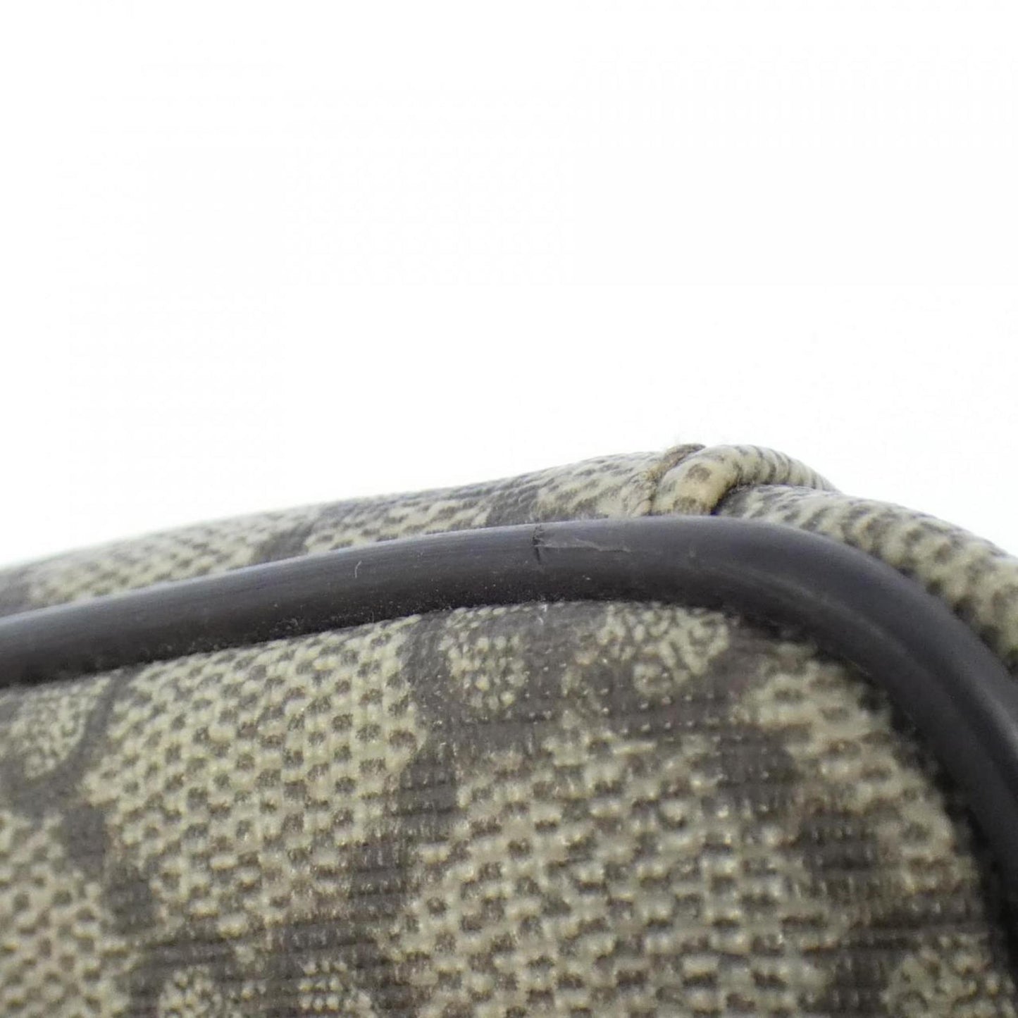 Gucci Beige Brown Gg Plus Leather Shoulder Bag