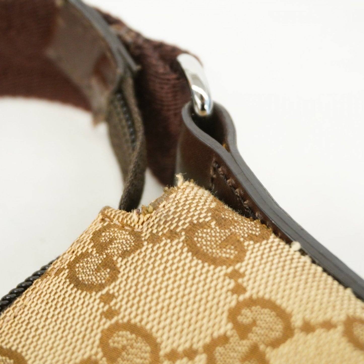 Gucci Brown Canvas Shoulder Bag