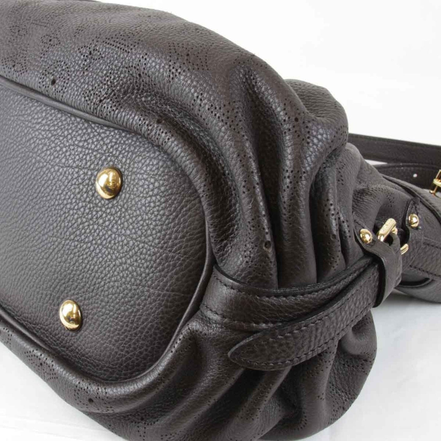 Louis Vuitton Black Mahina Leather Shoulder Bag