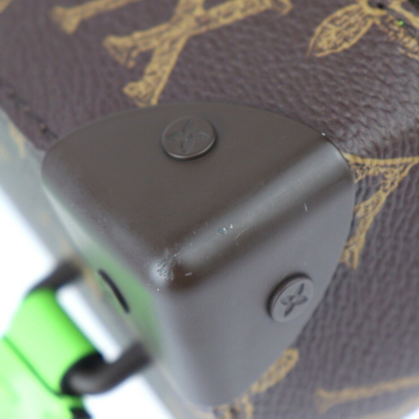 Louis Vuitton Brown Green Monogram Monogram Leather Handbag Shoulder Bag Tote Bag