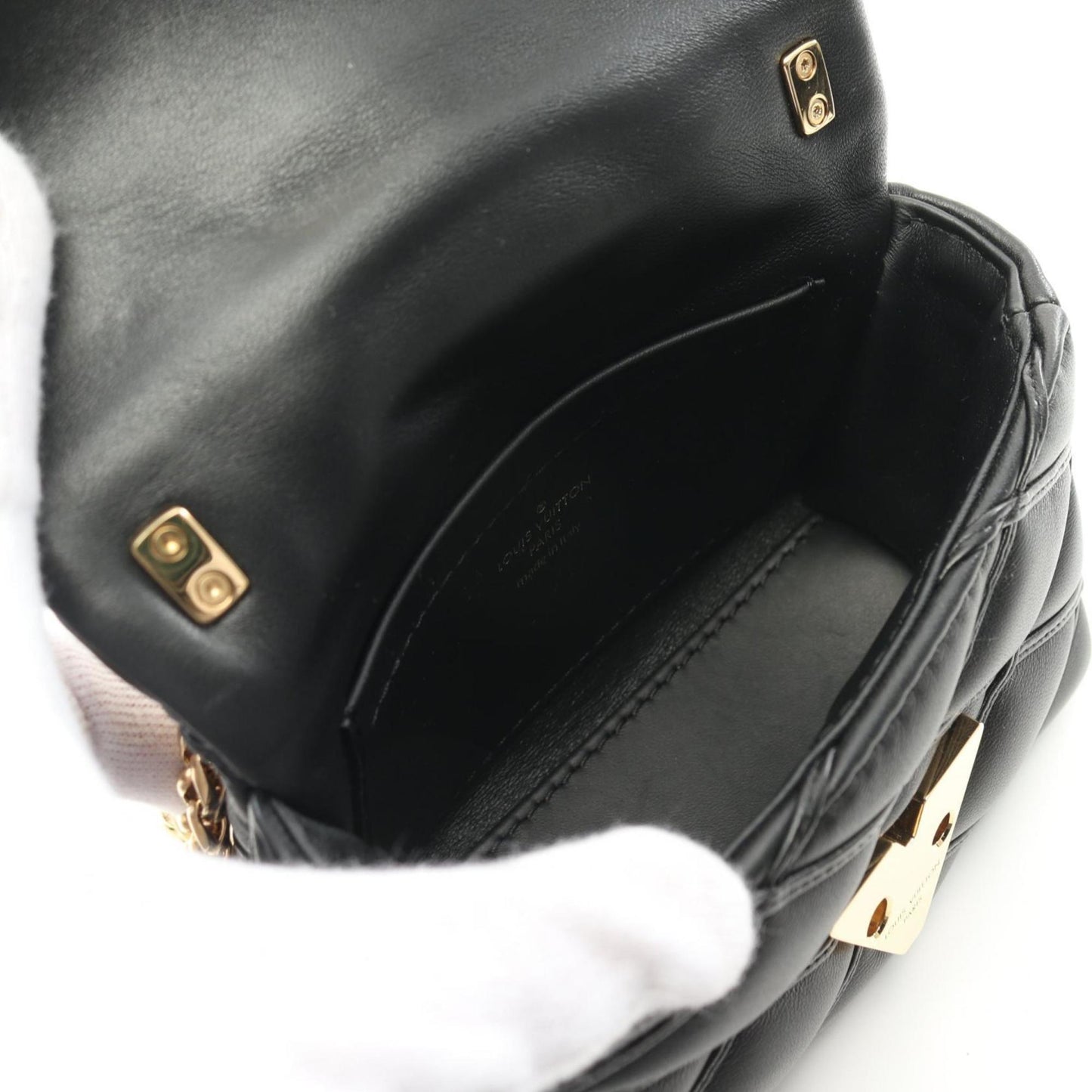 Louis Vuitton Black Noir Leather Shoulder Bag