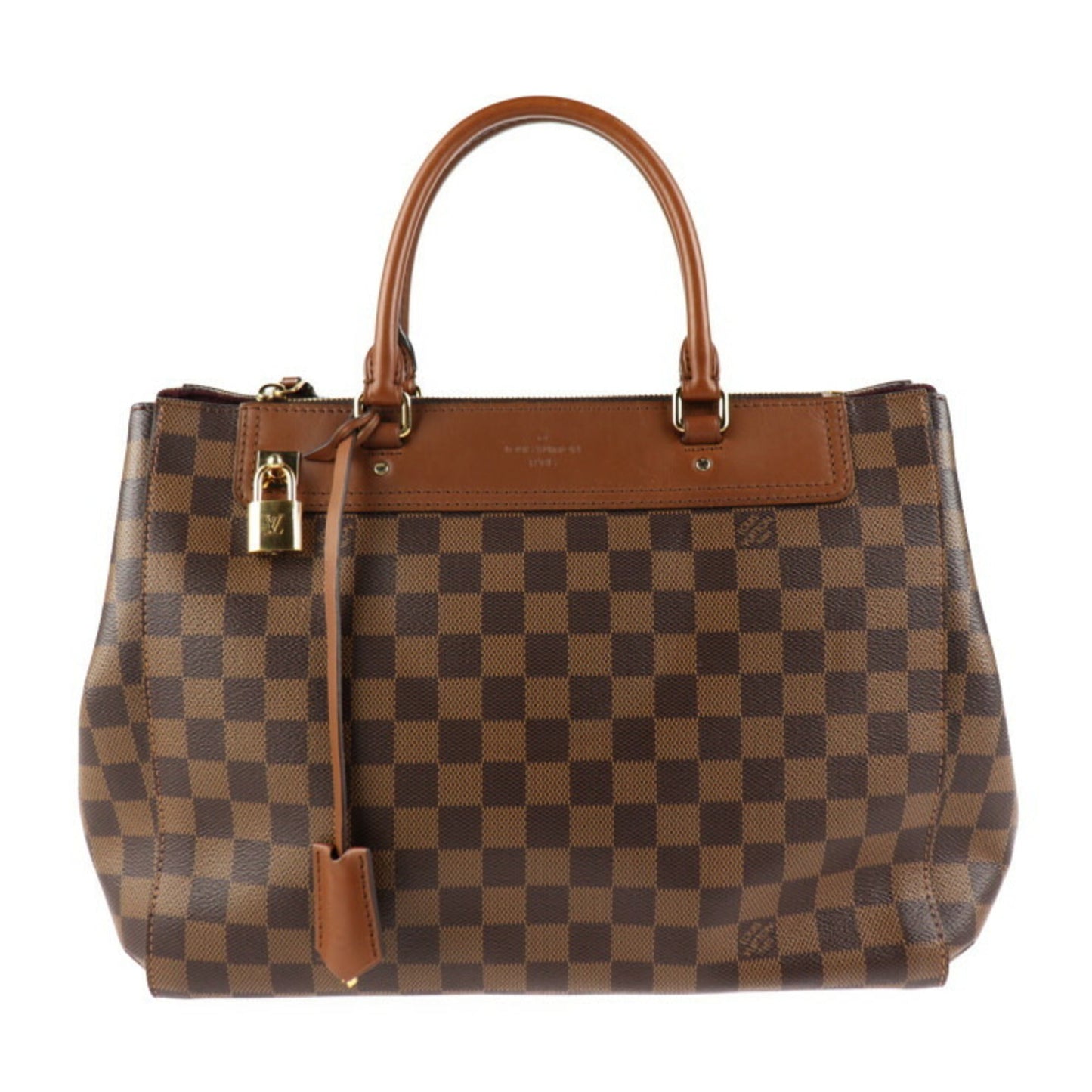Louis Vuitton Brown Damier Canvas Handbag Shopping Bag Shoulder Bag Tote Bag ()