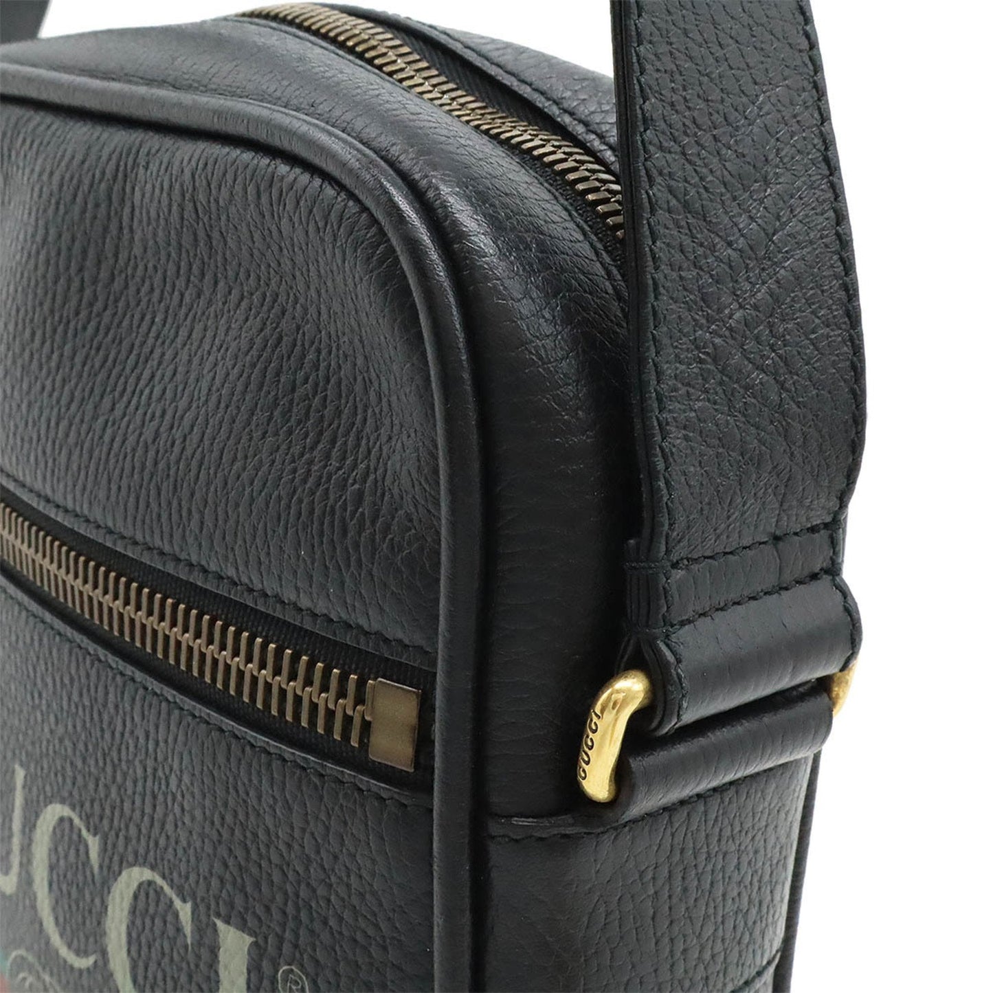 Gucci Black Leather Shoulder Bag
