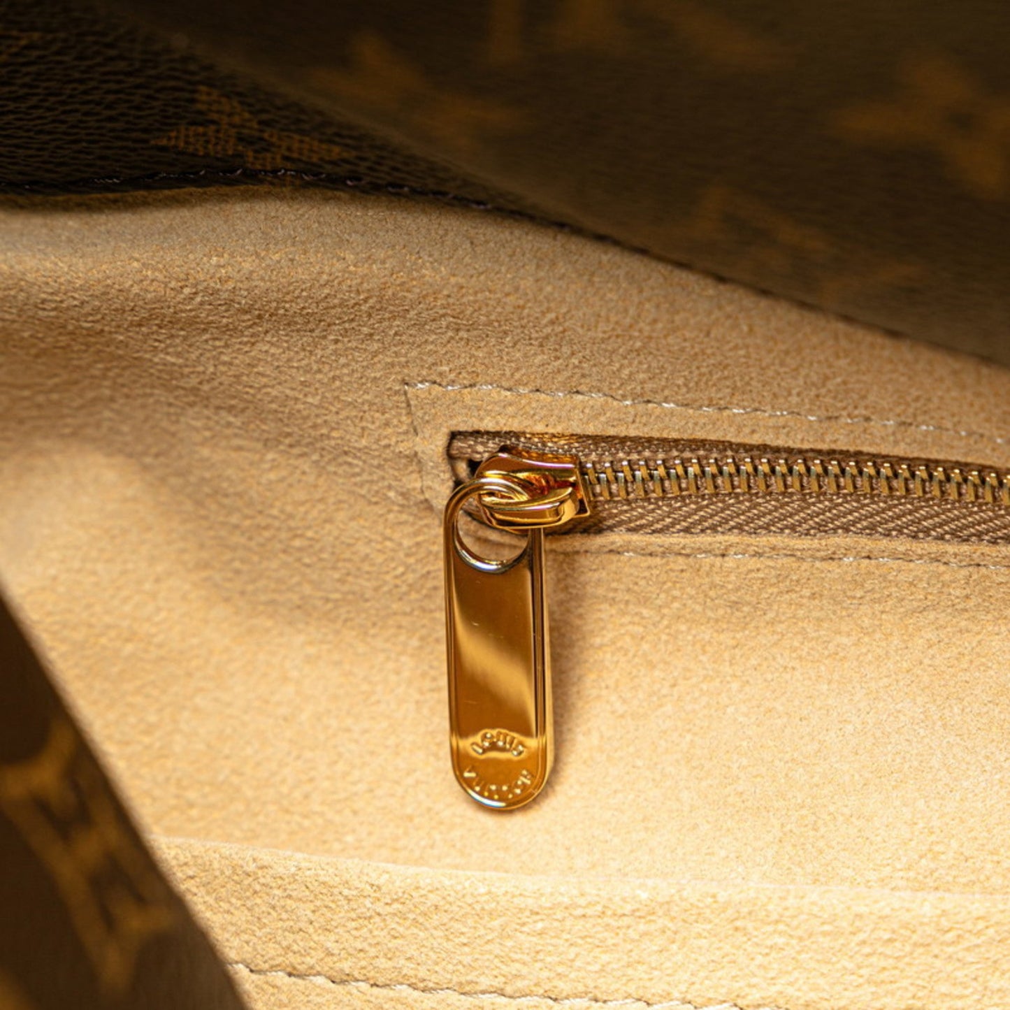 Louis Vuitton Brown Pvc Leather Shoulder Bag Tote Bag