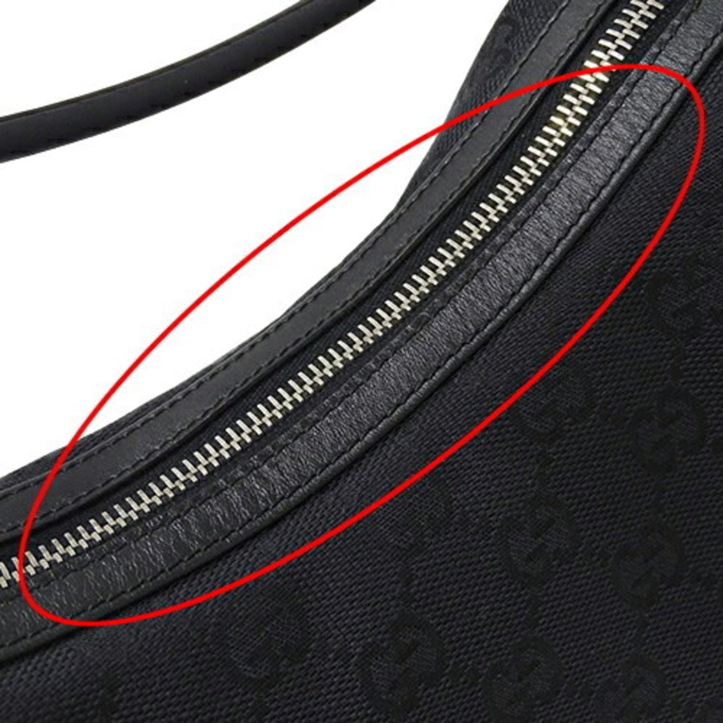 Gucci Black Gg Canvas Shoulder Bag