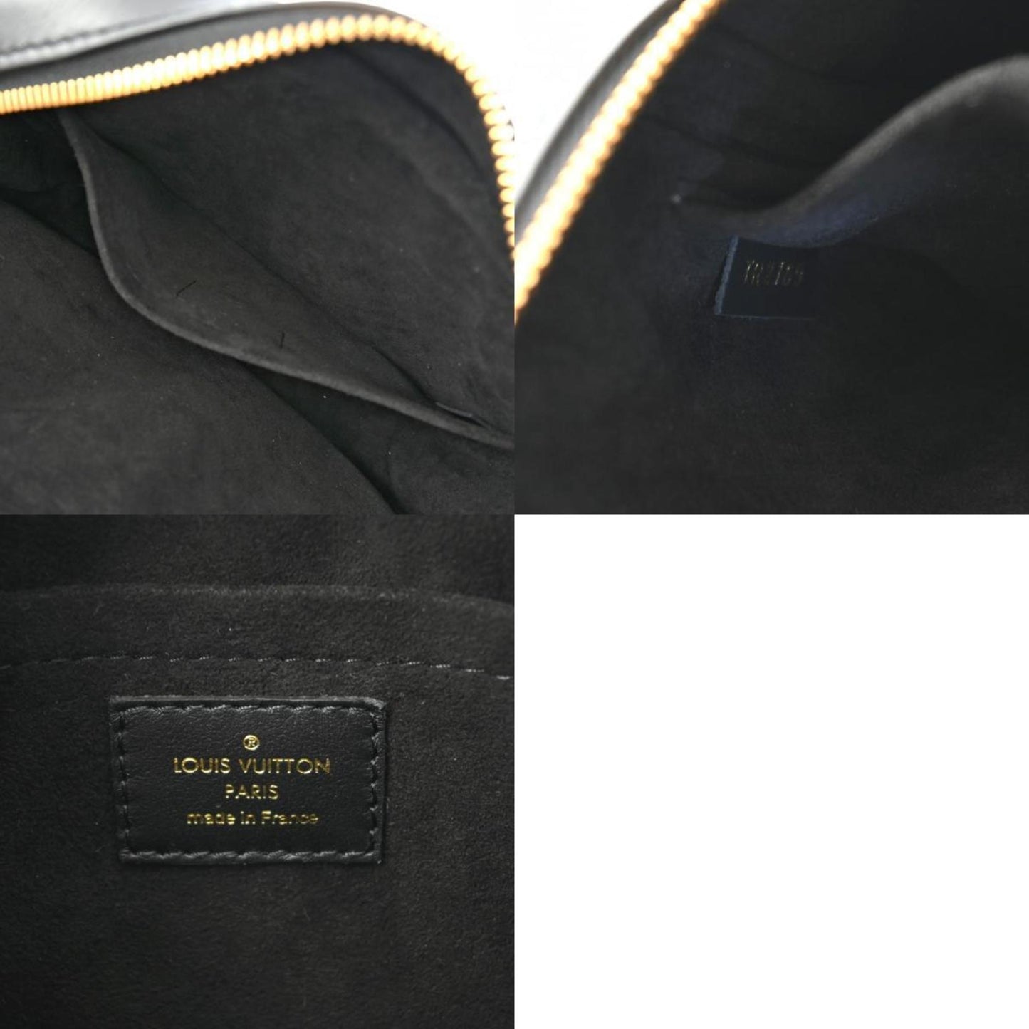 Louis Vuitton Noir Leather Shoulder Bag
