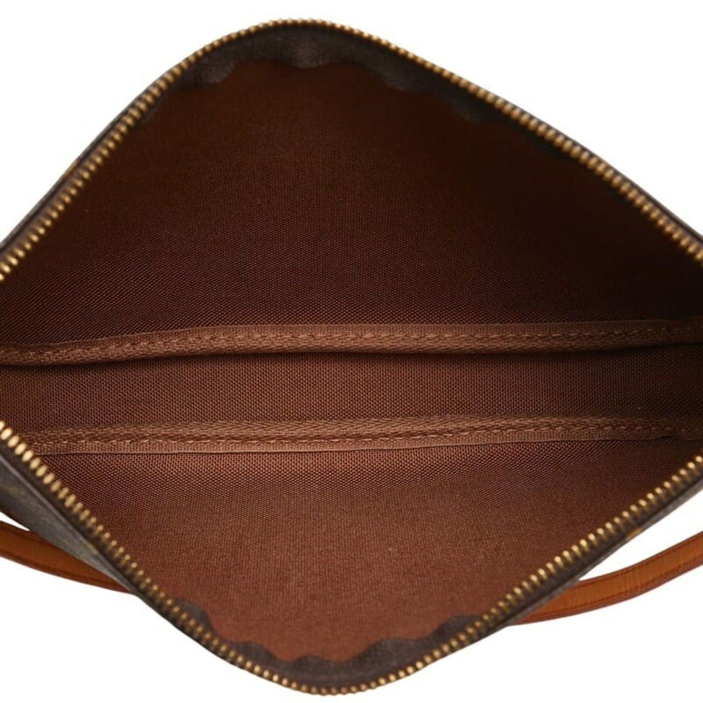 Louis Vuitton Brown Pvc Leather Pochette Shoulder Bag