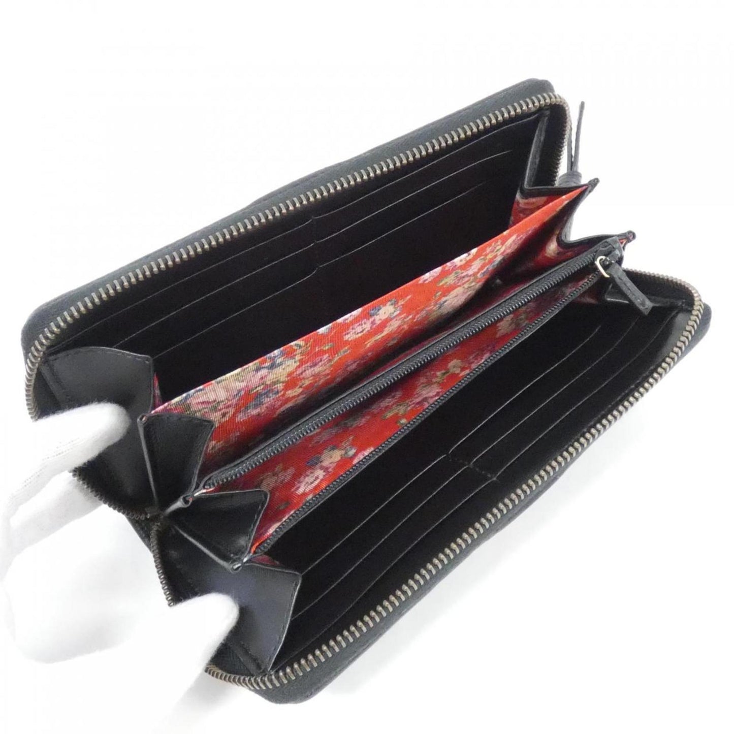Gucci Black Leather Long Wallet (Bi-Fold)